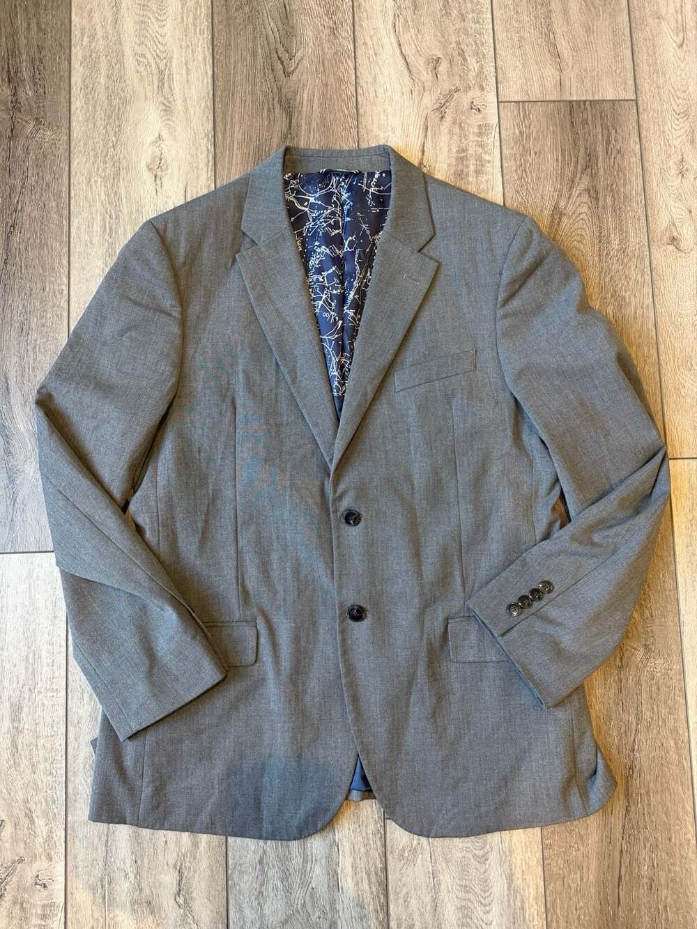 Nautica Ventura Blazer Size R42 Gray Sport Coat Jacket